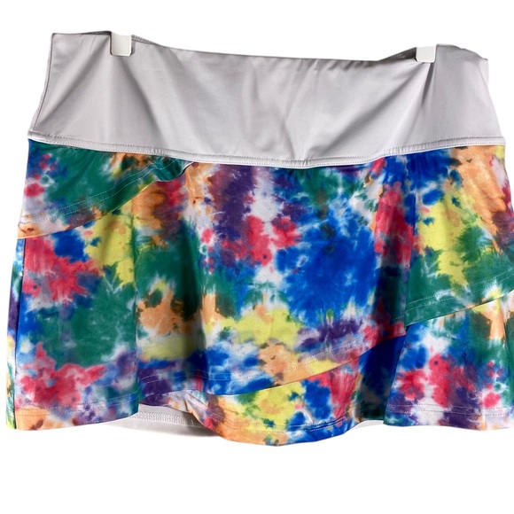Fila Pants - Fila Colorful Tie-Dye Athletic Skort Sz Large